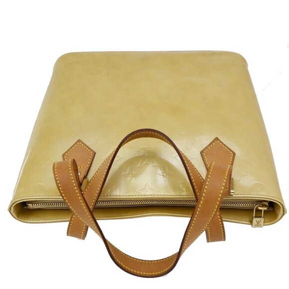 LOUIS VUITTON Houston Shoulder Bag Monogram Vernis Leather Beige M91004 33KB642 - Picture 6 of 16